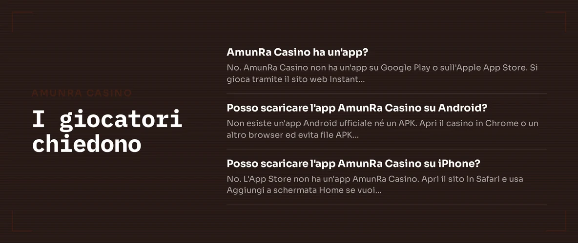 Sfoglia domande frequenti app.