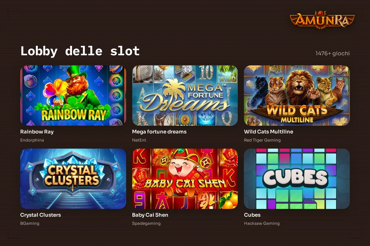 Titoli slot in lobby