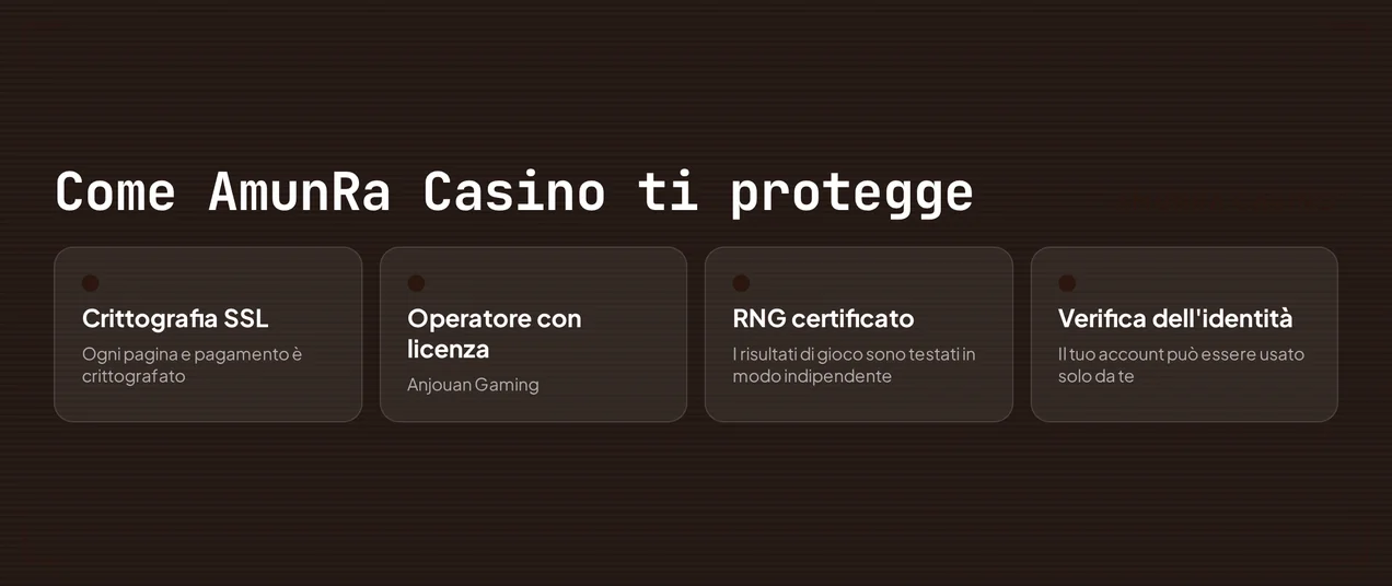Consulta garanzie sicurezza giocatori.